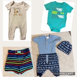 3–6M Baby Boy Mixed Outfit Bundle Under Armour Little Beginnings Wonder Nation